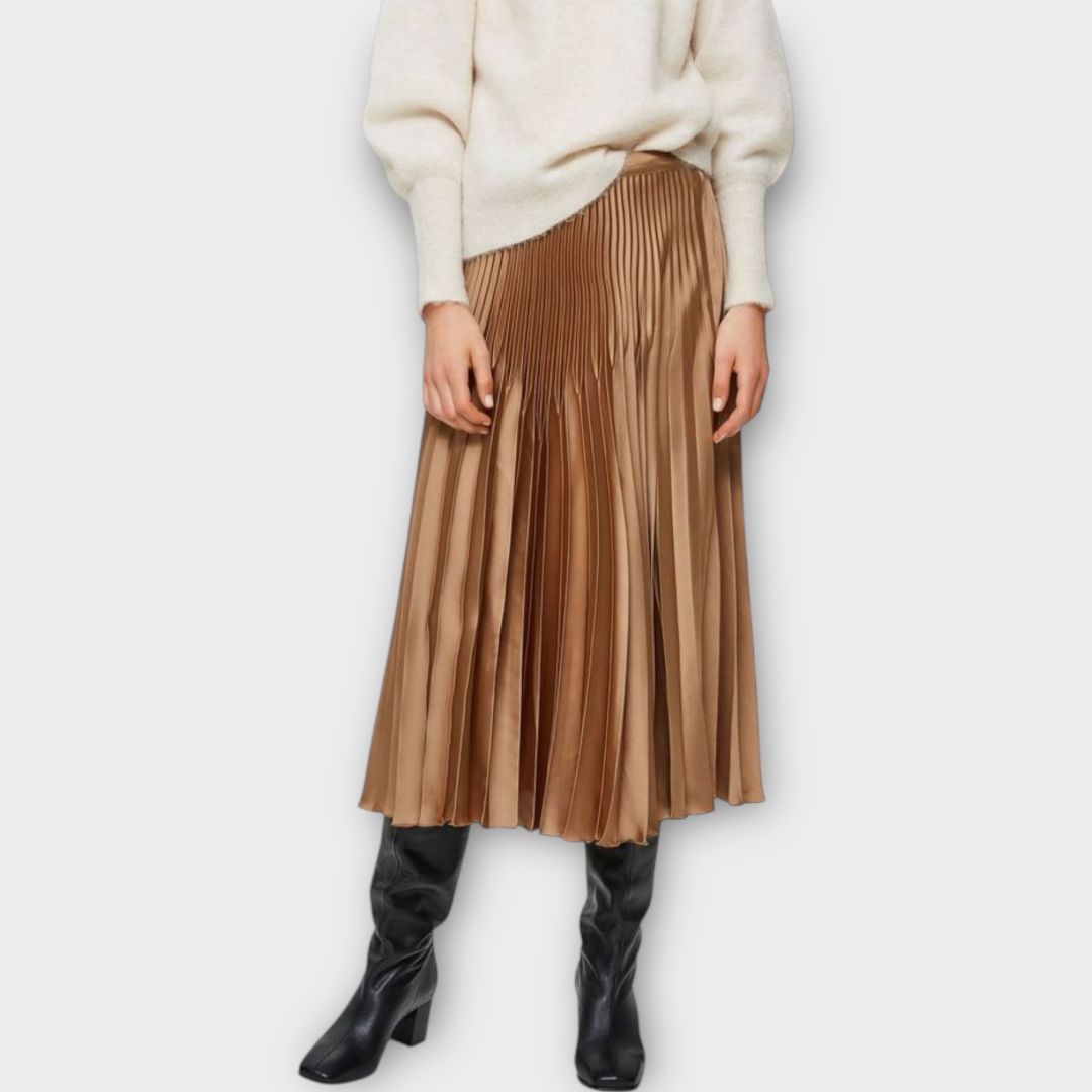 Selected Femme Harmony Pleated Midi Skirt - 10/12