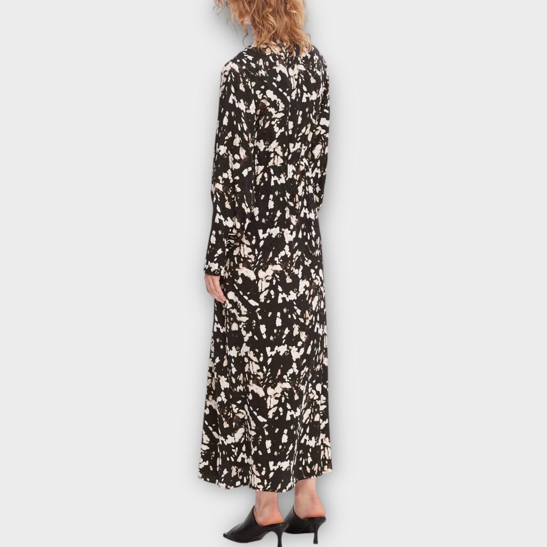 Selected Femme Justine Printed Faux Wrap Maxi Dress - 10/12