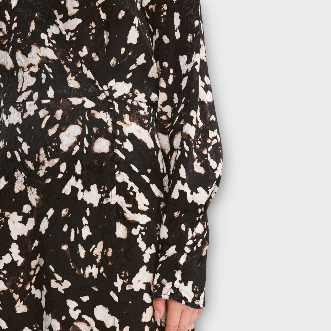 Selected Femme Justine Printed Faux Wrap Maxi Dress - 10/12