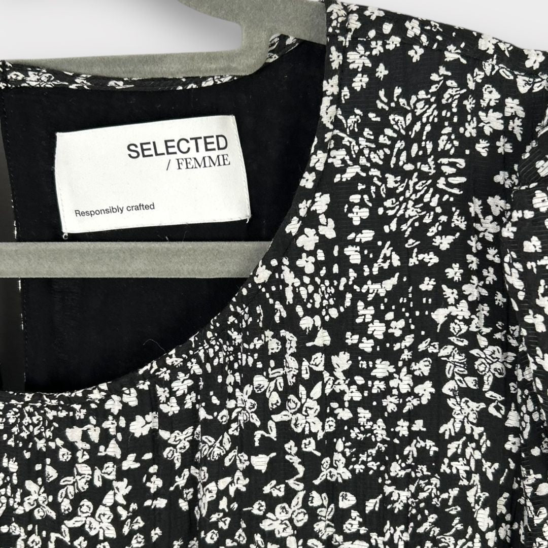 Selected Femme Viole Floral Dress - 12/14