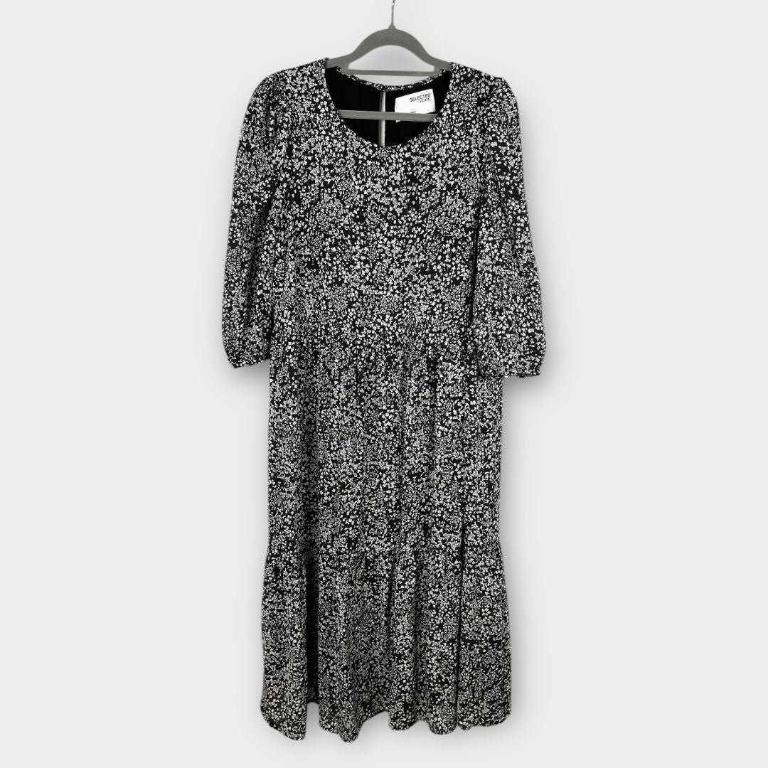 Selected Femme Viole Floral Dress - 12/14