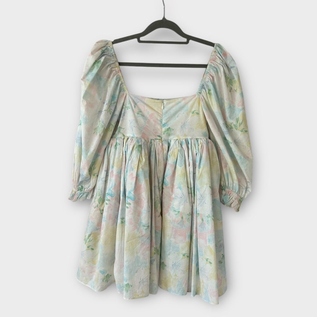 Selkie The Cottage Sweetcorn Puff Dress - 8 (S)