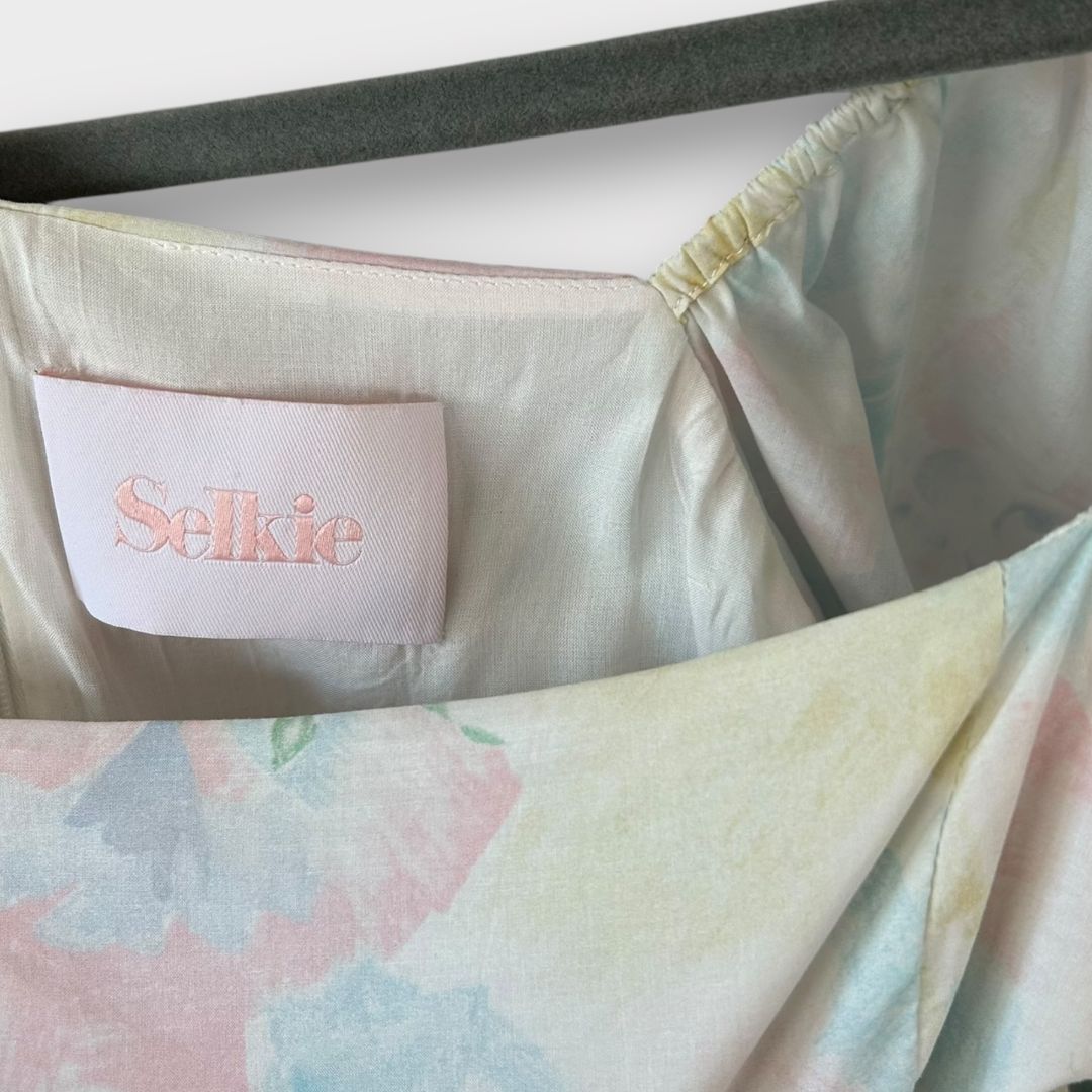 Selkie The Cottage Sweetcorn Puff Dress - 8 (S)