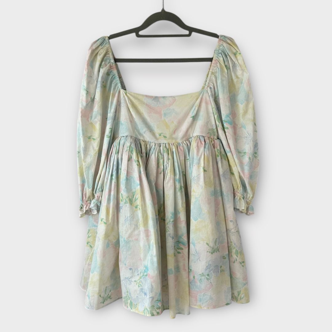 Selkie The Cottage Sweetcorn Puff Dress - 8 (S)