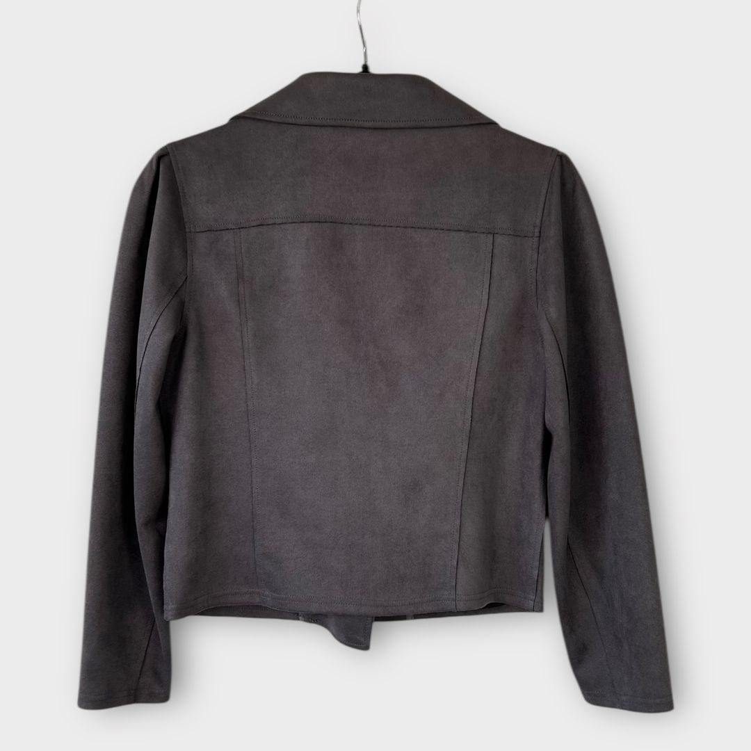 Senss Faux Suede Biker Jacket - 8/10
