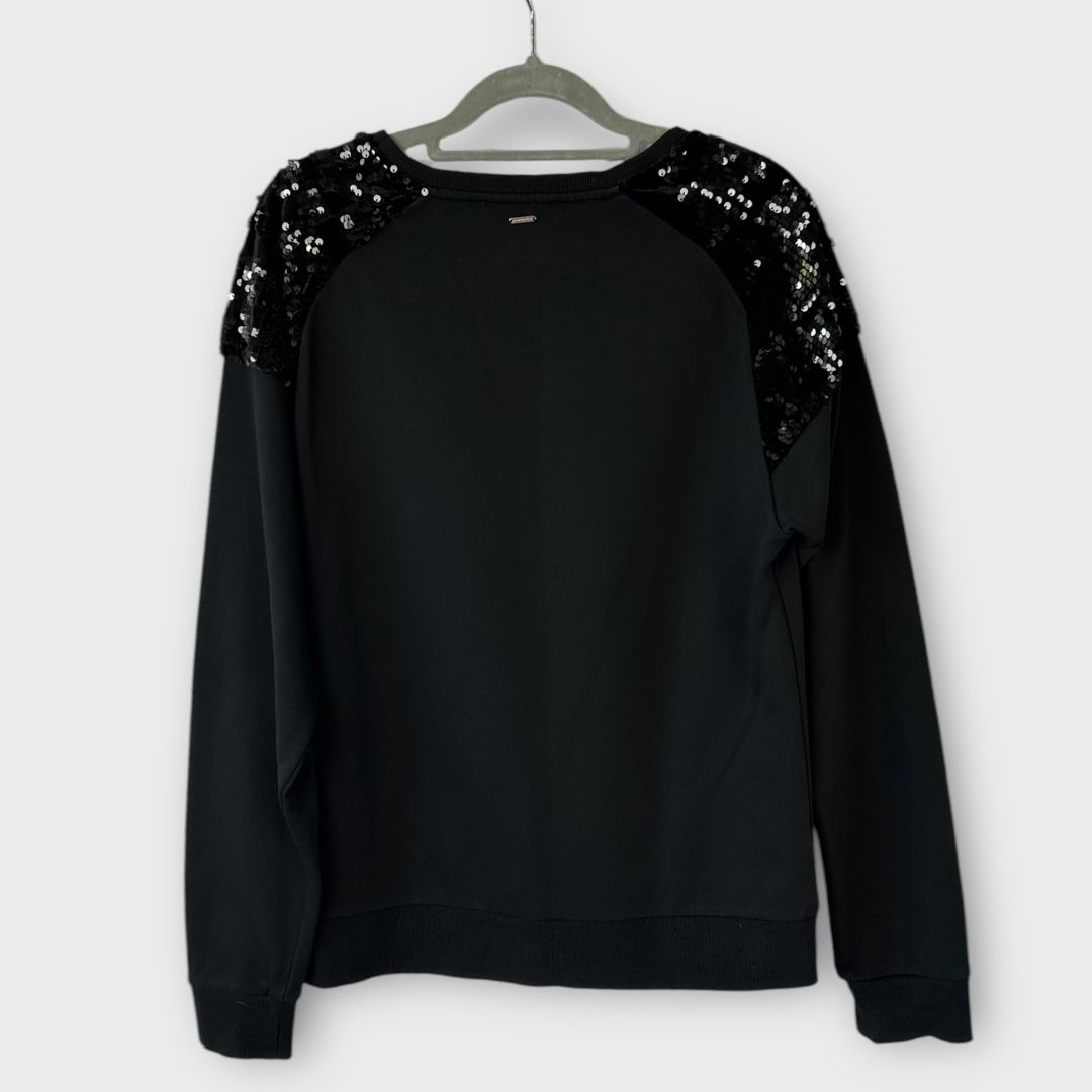 Silvian Heach Sequin Shoulder Sweatshirt - M