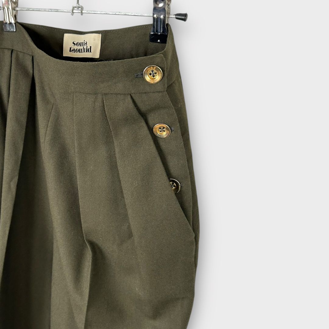 Sonia Taouhid Tapered Wool Trousers - 10