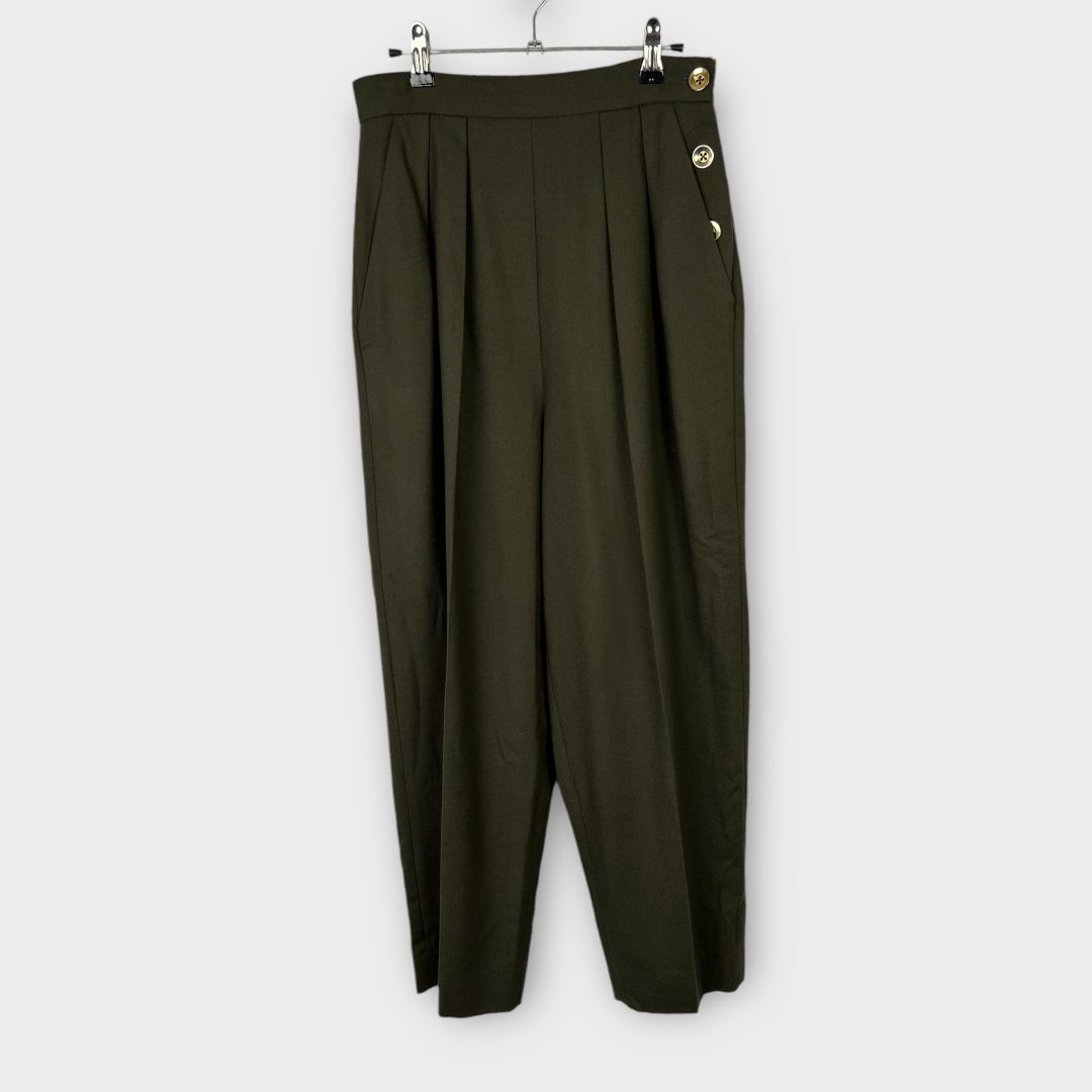 Sonia Taouhid Tapered Wool Trousers - 10