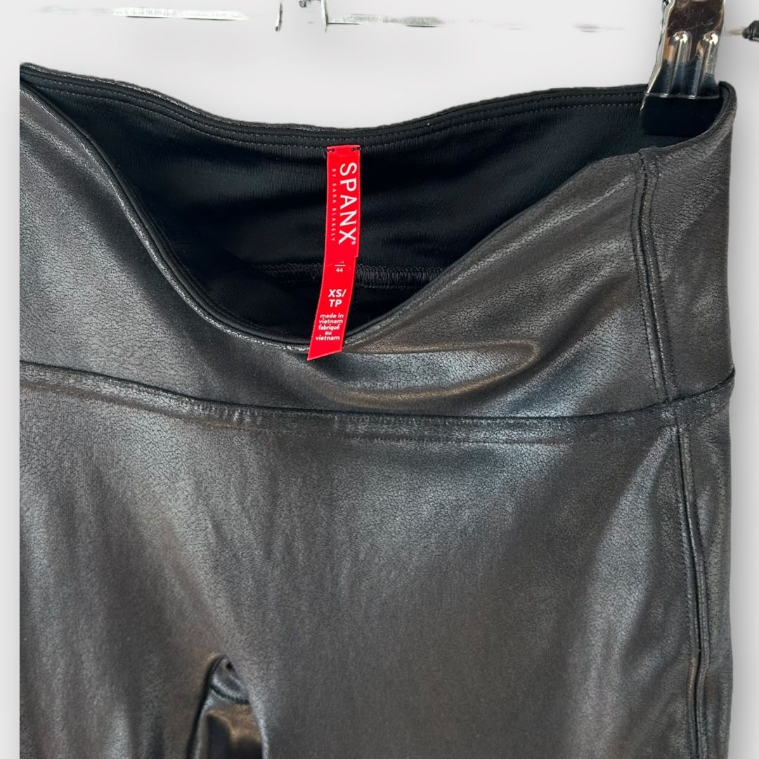 Spanx Faux Leather Motorbike Leggings - XS