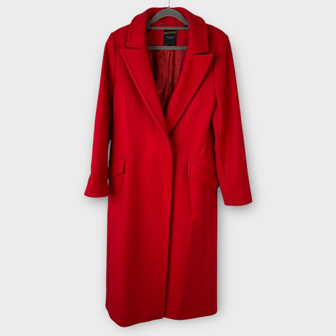 Ted Baker Frejia Crombie Wool Blend Detachable Strap Coat - 10