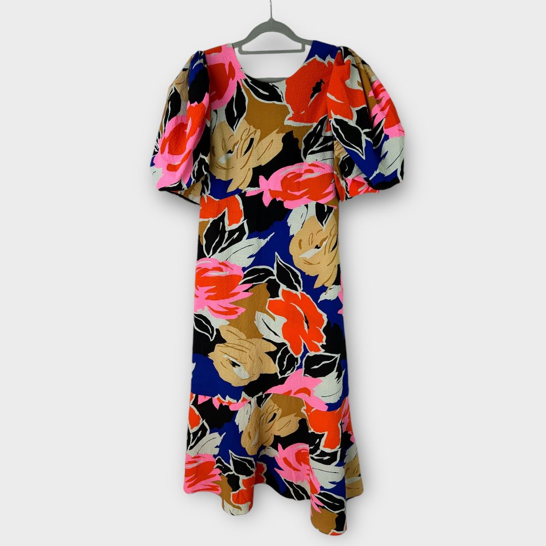 Ted Baker Harpia Floral Midi Dress - 12