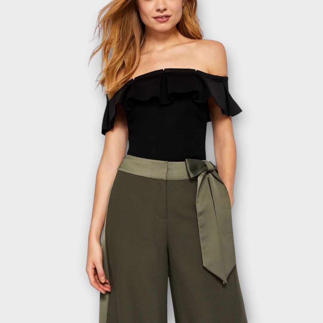 Ted Baker Liista Box Pleat Bardot Top - 14