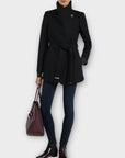 Ted Baker Paria Short Wrap Wool Blend Coat - 10