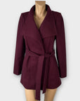 Ted Baker Paria Short Wrap Wool Blend Coat - 10