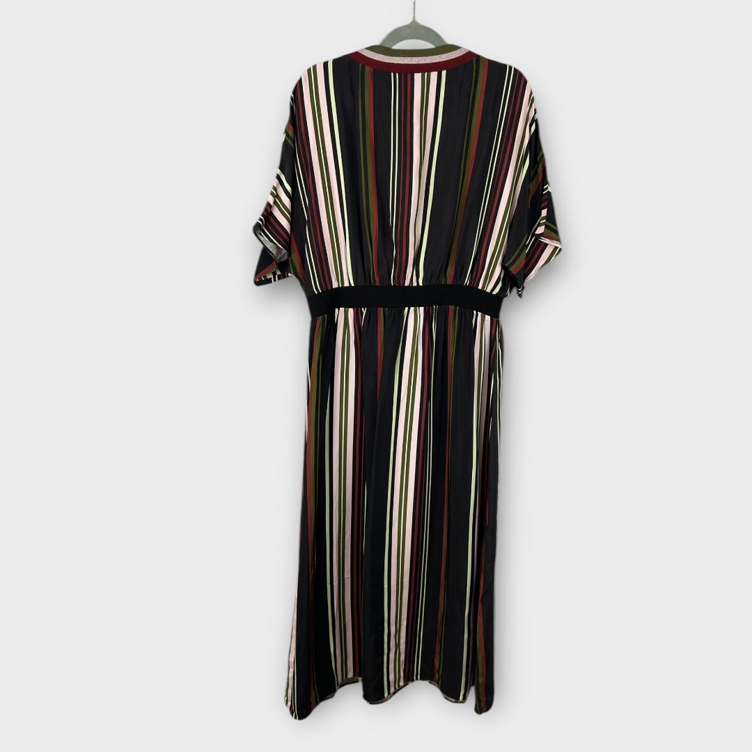 Ted Baker Safiiya Short Sleeve Stripe Midi Dress - 14
