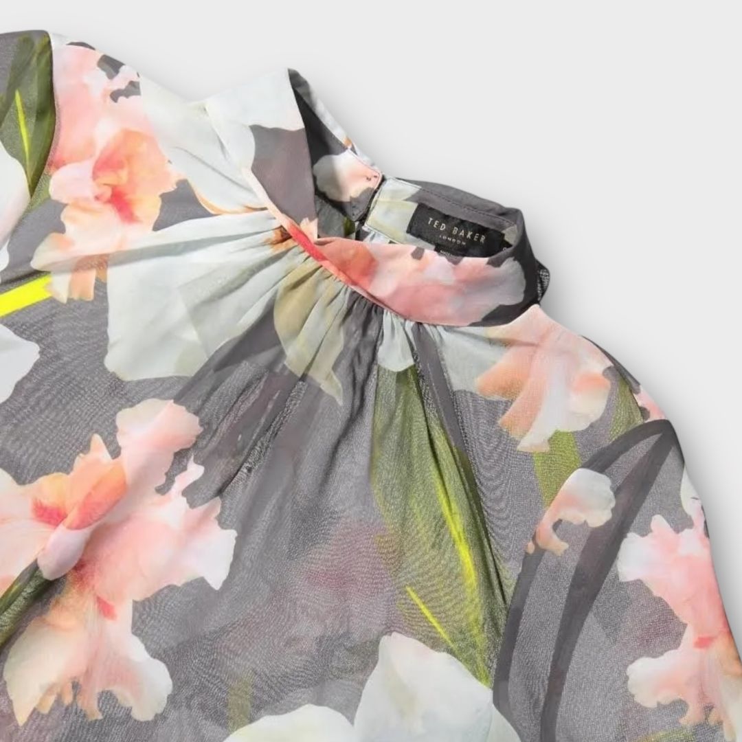 Ted Baker Tily Chatsworth Sheer Floral blouse - 10