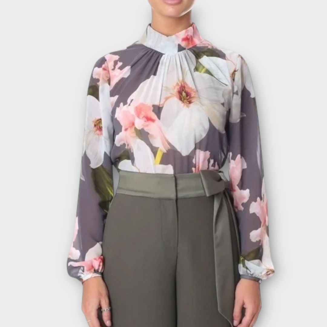 Ted Baker Tily Chatsworth Sheer Floral blouse - 10