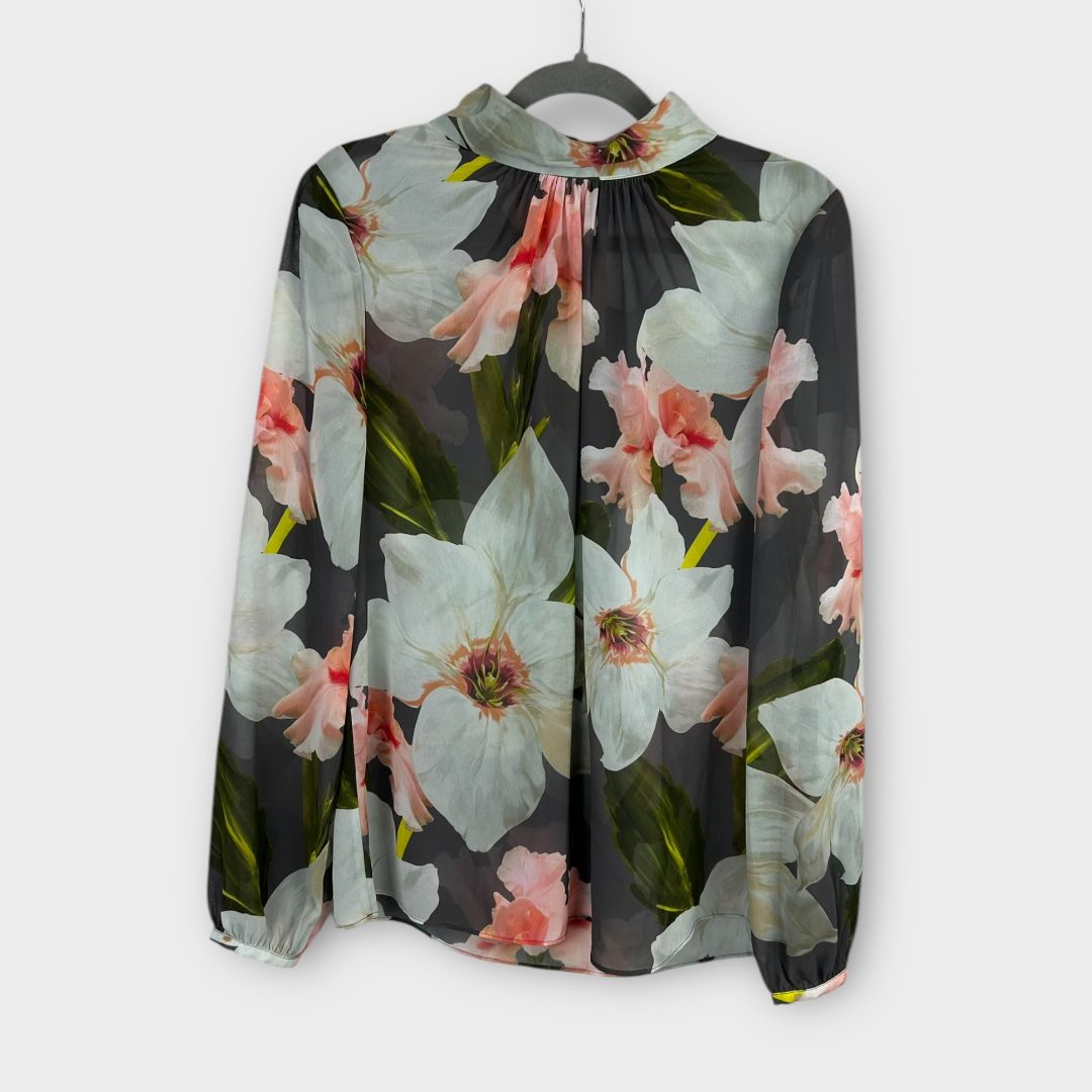 Ted Baker Tily Chatsworth Sheer Floral blouse - 10