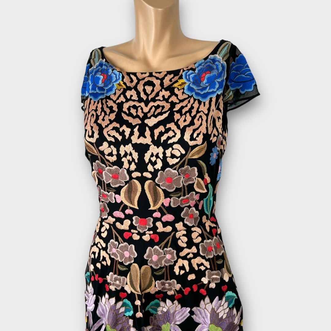 Temperley London Floral Embroidery Midi Dress - 12