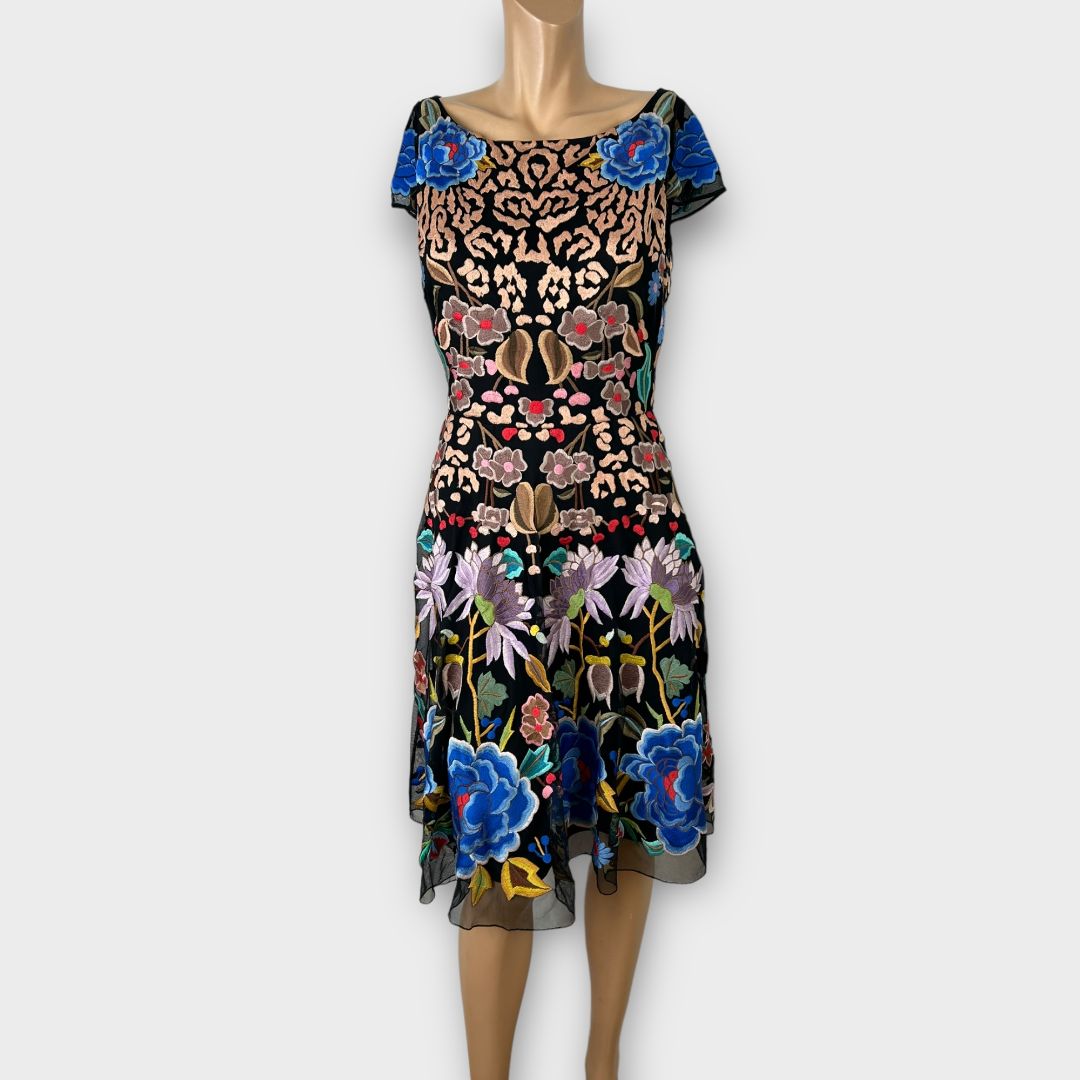 Temperley London Floral Embroidery Midi Dress - 12