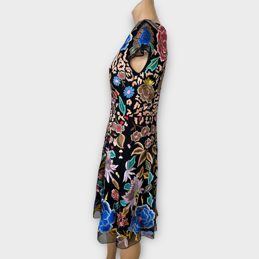 Temperley London Floral Embroidery Midi Dress - 12