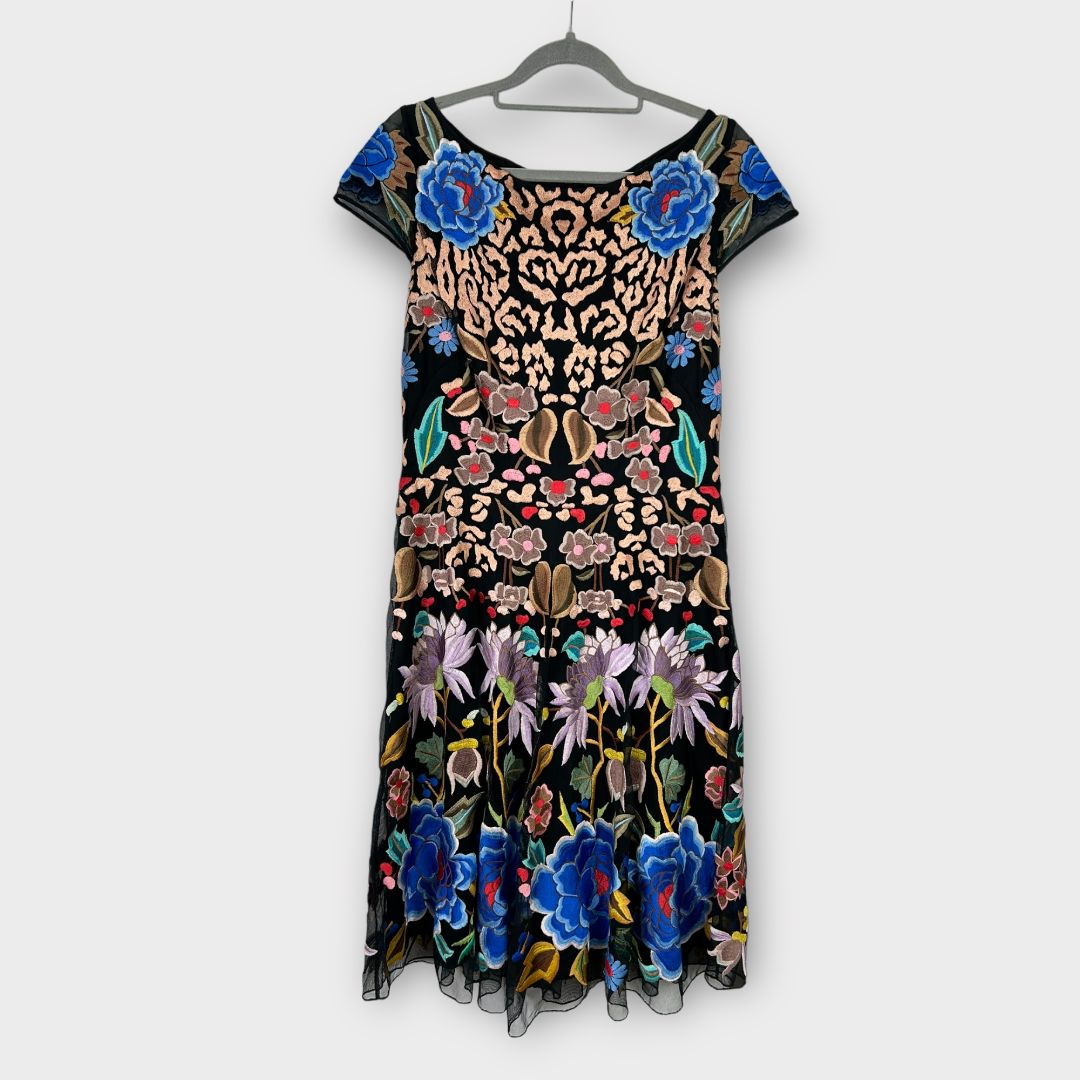 Temperley London Floral Embroidery Midi Dress - 12