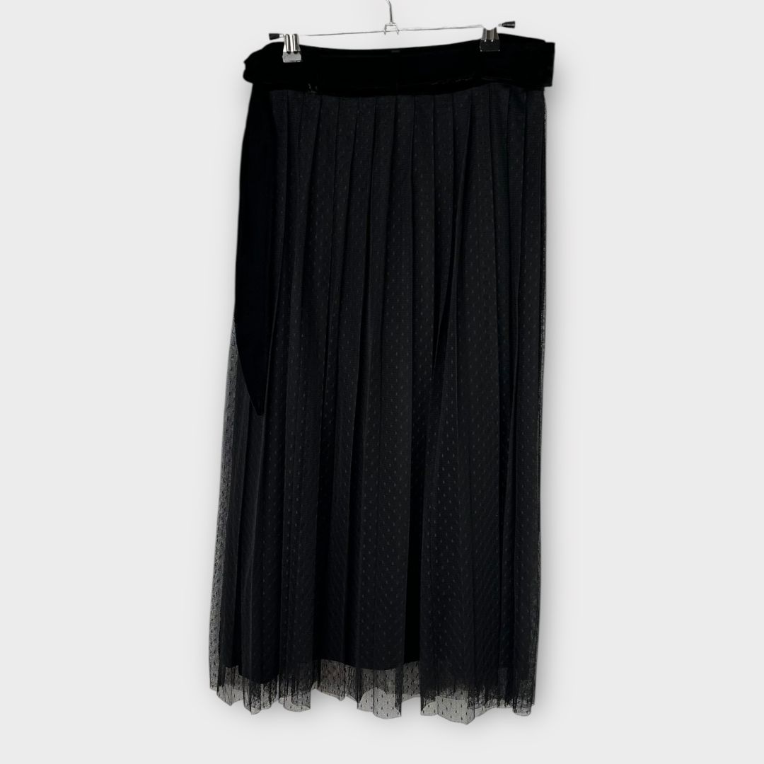 The Kooples Dotted Swiss Tulle Midi Skirt - 8 (XS)