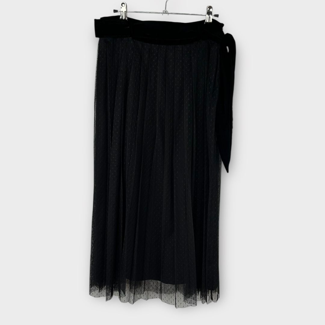 The Kooples Dotted Swiss Tulle Midi Skirt - 8 (XS)