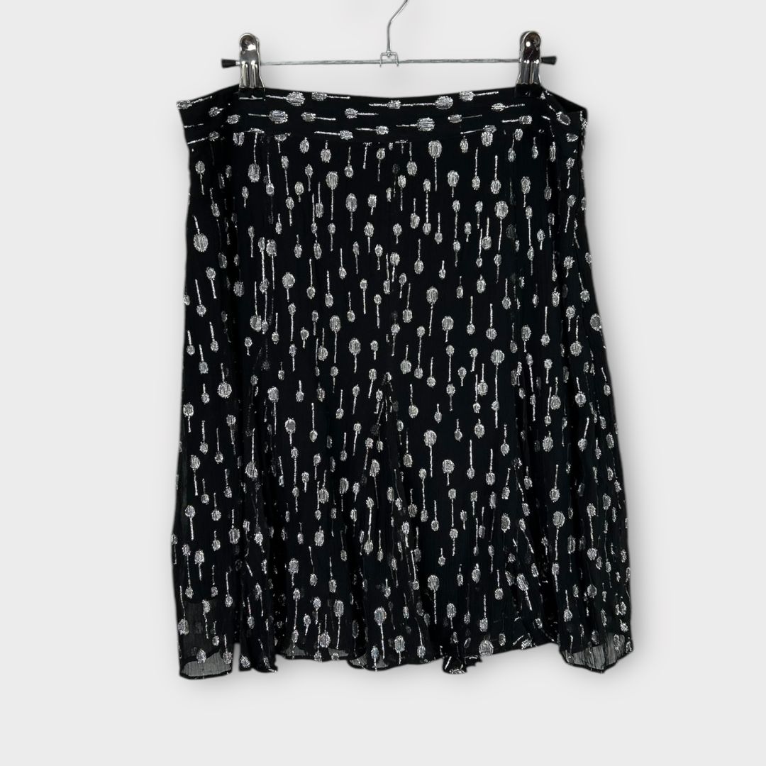 The Kooples Metallic Polka Dot Skirt - 10/12