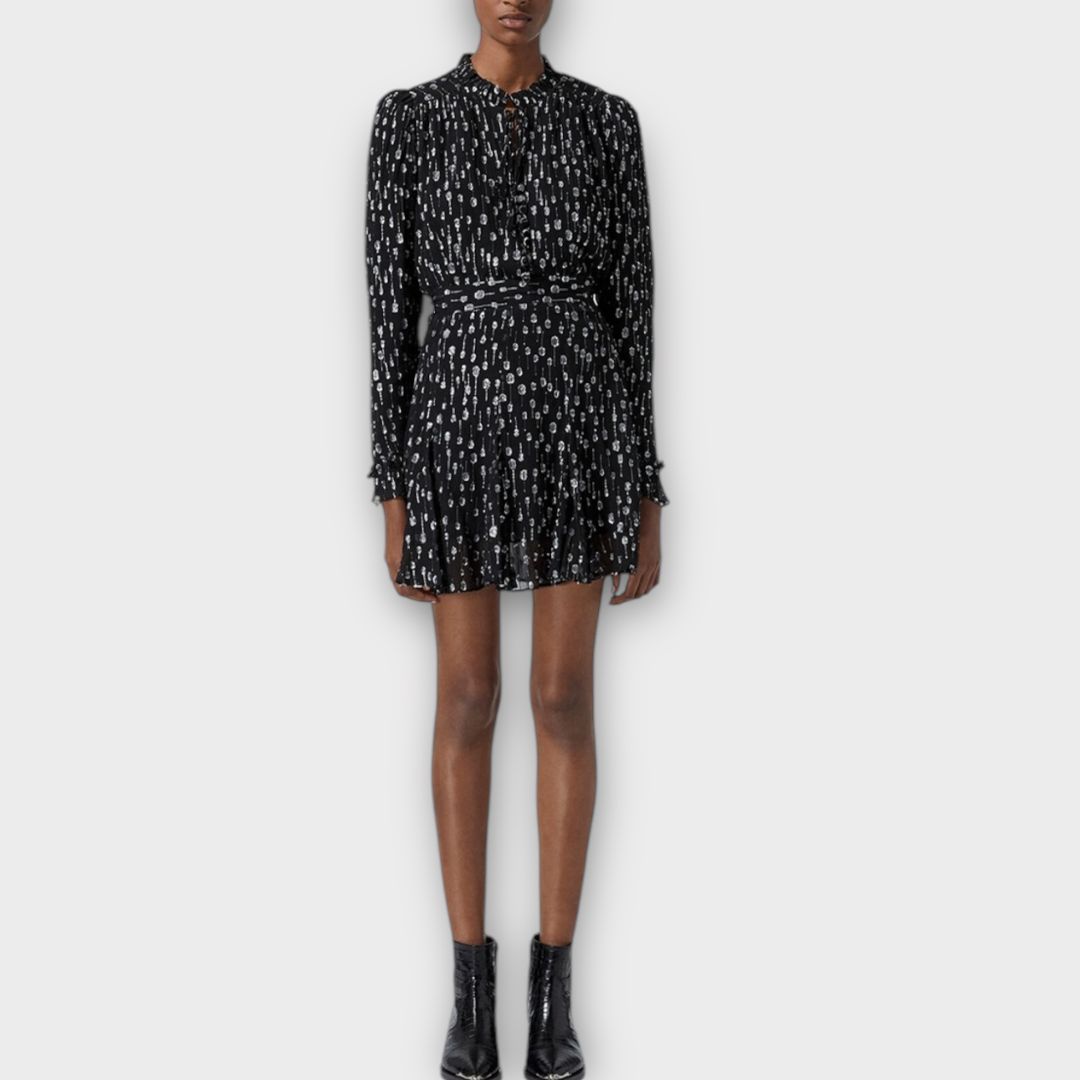 The Kooples Metallic Polka Dot Skirt - 10/12