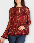 Tommy Hilfiger Floral Bell Sleeve Blouse - 8