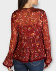 Tommy Hilfiger Floral Bell Sleeve Blouse - 8