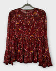 Tommy Hilfiger Floral Bell Sleeve Blouse - 8