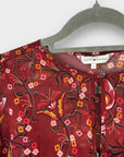 Tommy Hilfiger Floral Bell Sleeve Blouse - 8