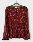 Tommy Hilfiger Floral Bell Sleeve Blouse - 8