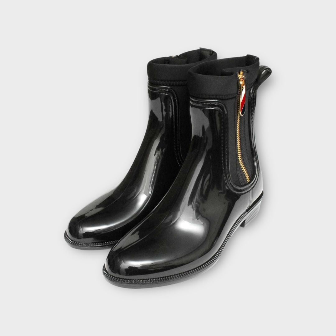 Tommy Hilfiger Gold Zip Odette Boots - 6/39