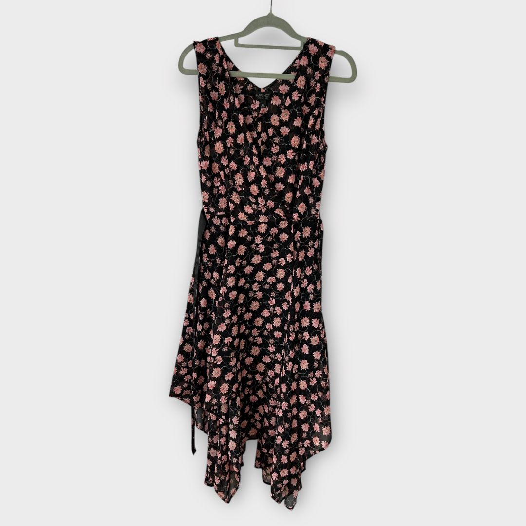 Topshop Floral Wrap Dress - 8