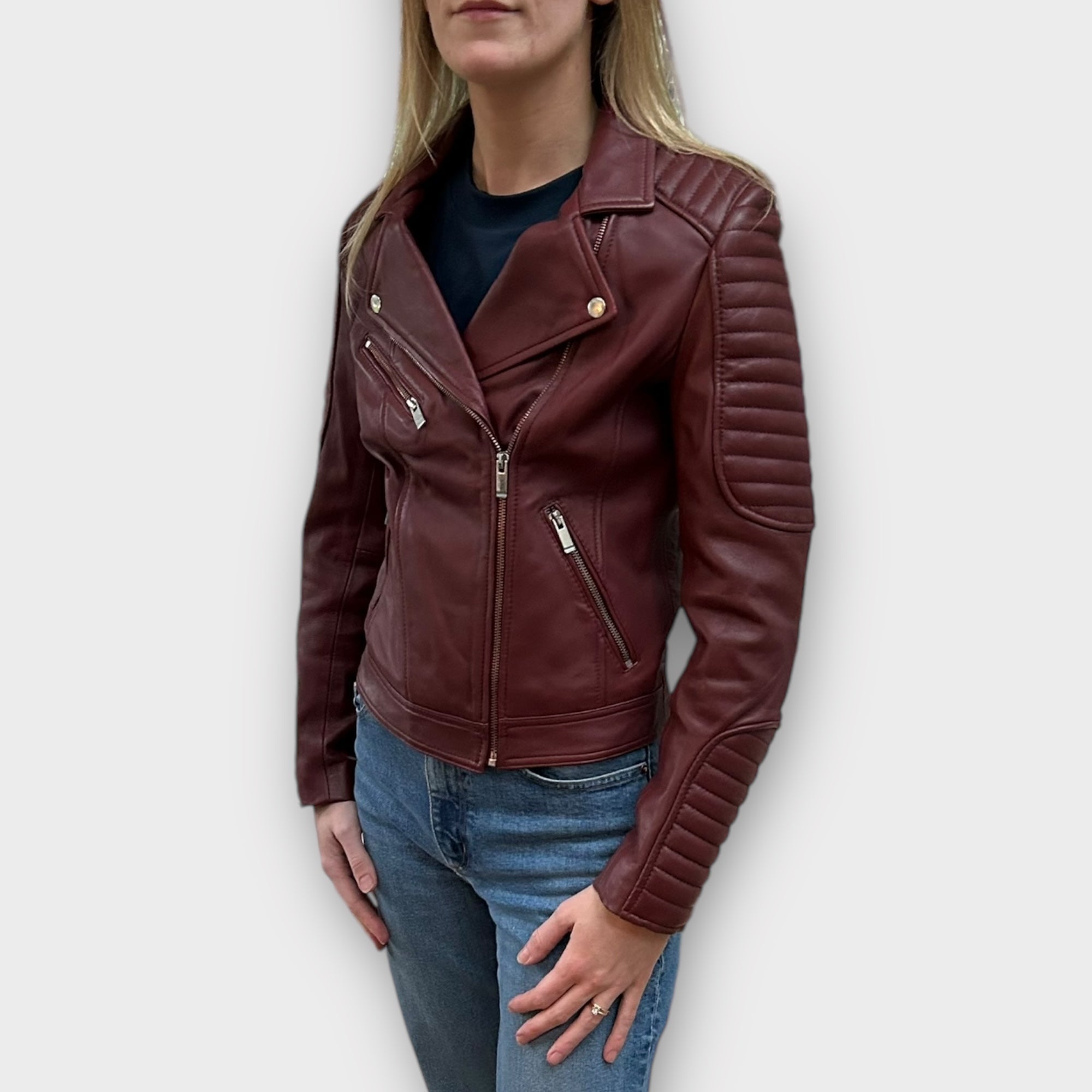 Usual Way Franca Leather Jacket - 6/8 (S)