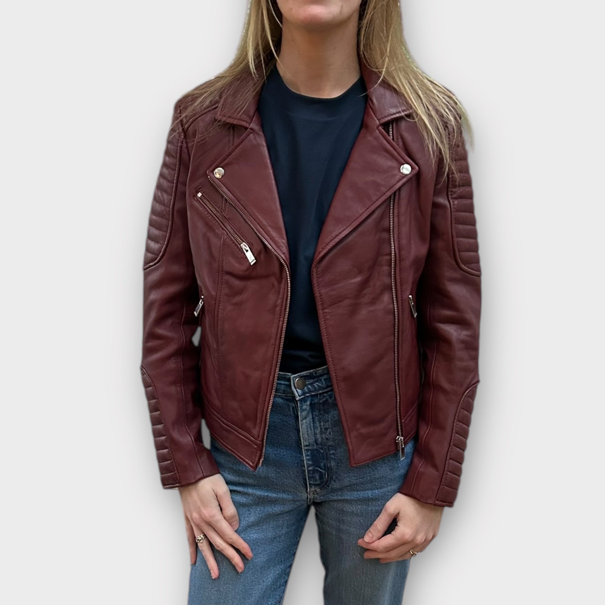 Usual Way Franca Leather Jacket - 6/8 (S)