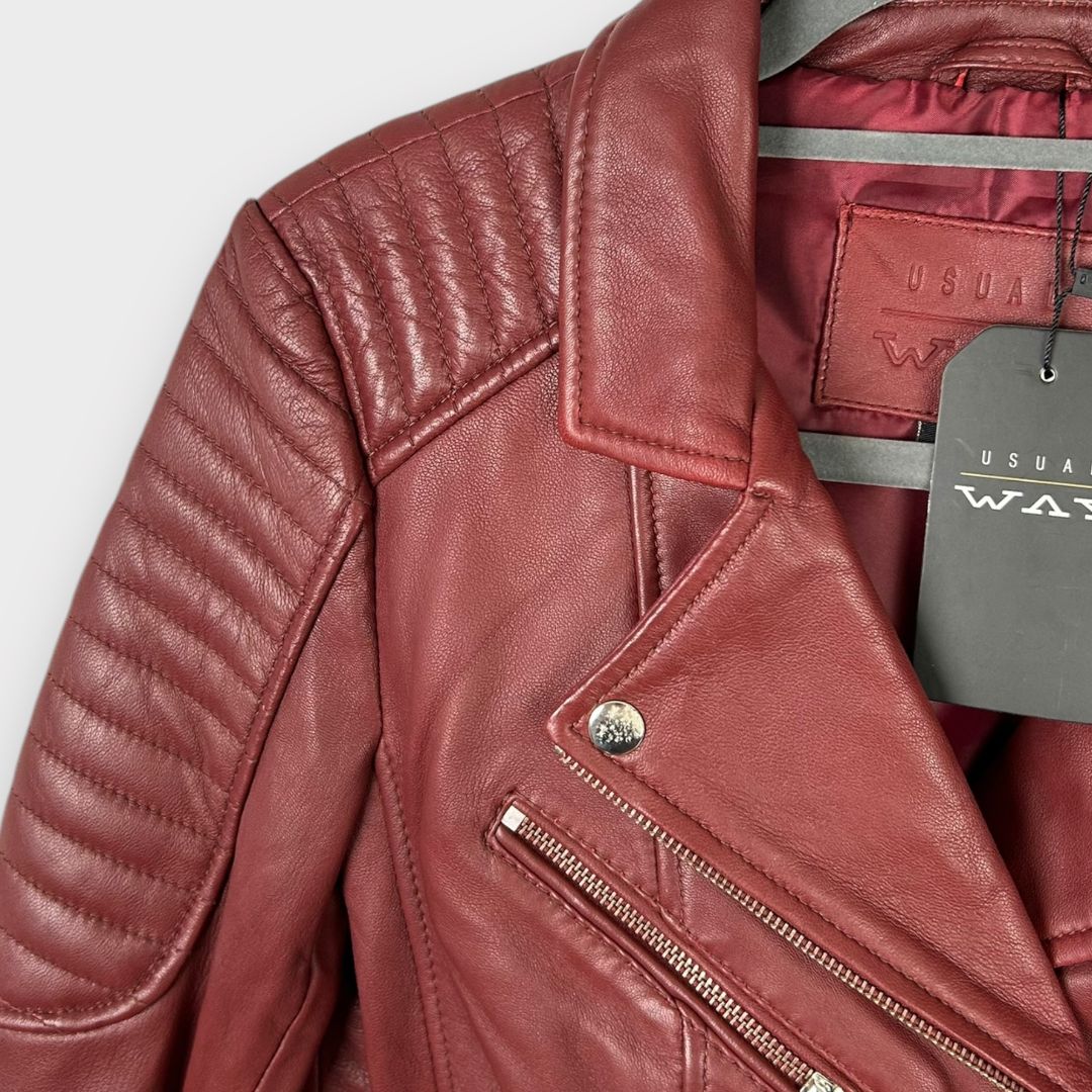 Usual Way Franca Leather Jacket - 6/8 (S)