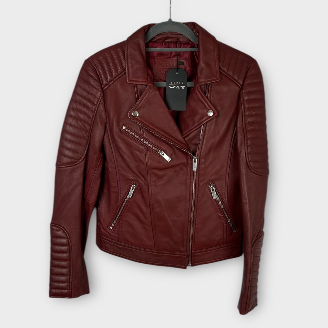 Usual Way Franca Leather Jacket - 6/8 (S)