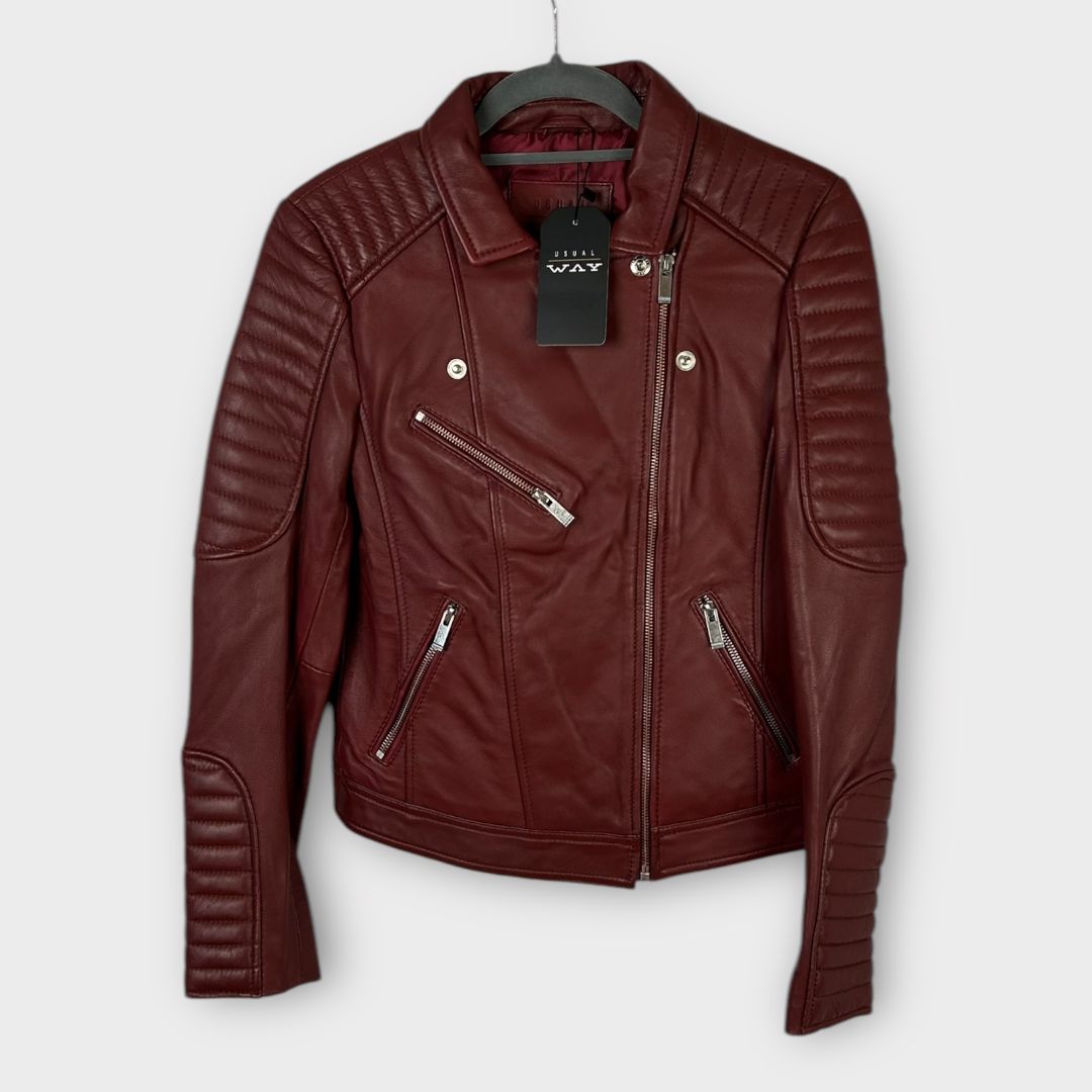Usual Way Franca Leather Jacket - 6/8 (S)