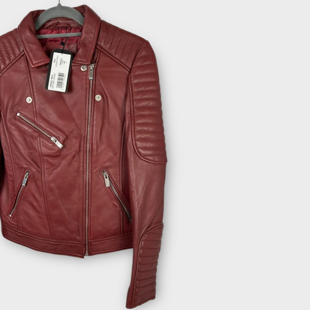 Usual Way Franca Leather Jacket - 6/8 (S)