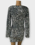 Vera & Lucy Sequin Velvet Mini Dress - 8 (S)