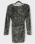 Vera & Lucy Sequin Velvet Mini Dress - 8 (S)