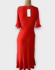 Warehouse Faux Wrap Midi Dress - 6/8