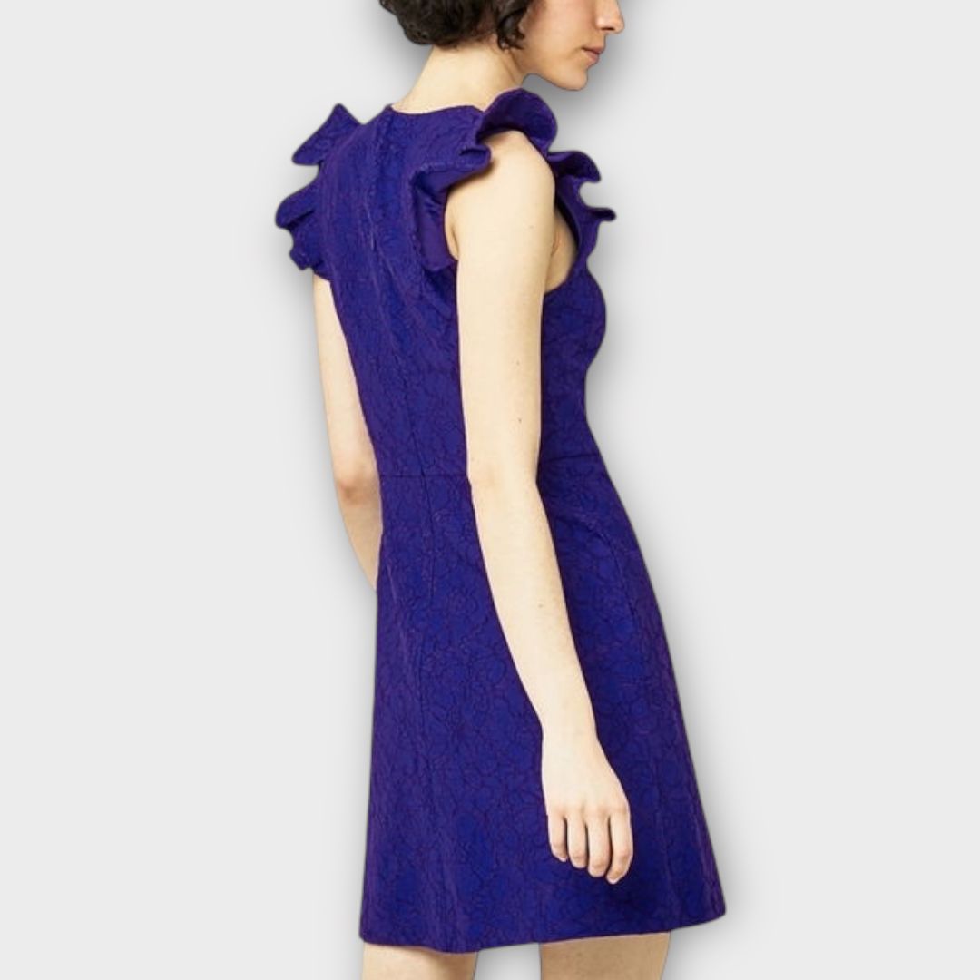 Warehouse Frill Lace Dress - 10/12