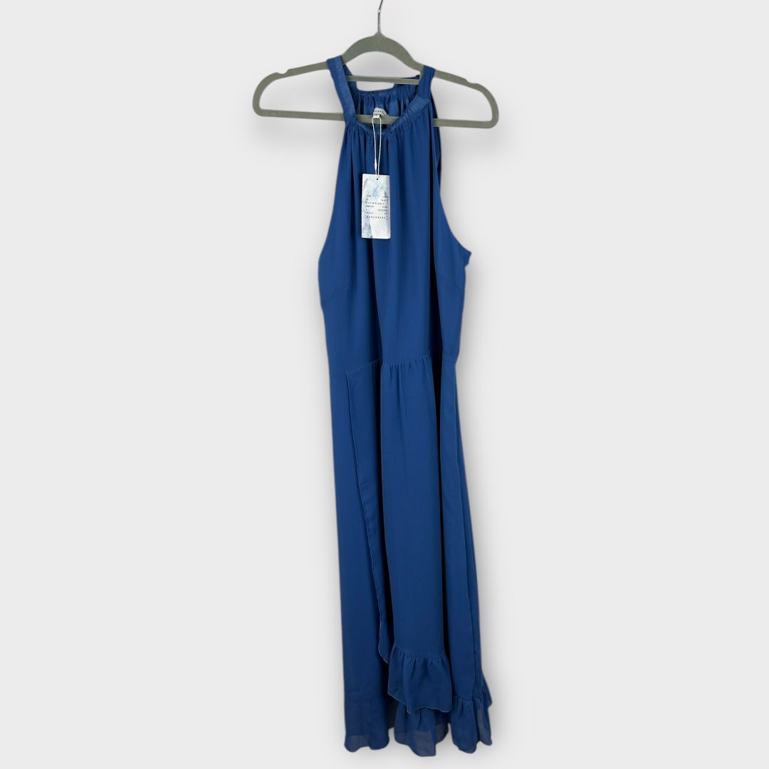 Warehouse Halter Neck Midi Dress - 16