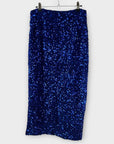 Warehouse Velvet Sequin Midi Skirt - 10 (M)