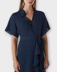 Whistles Nova Frill Wrap Maxi Dress - 14